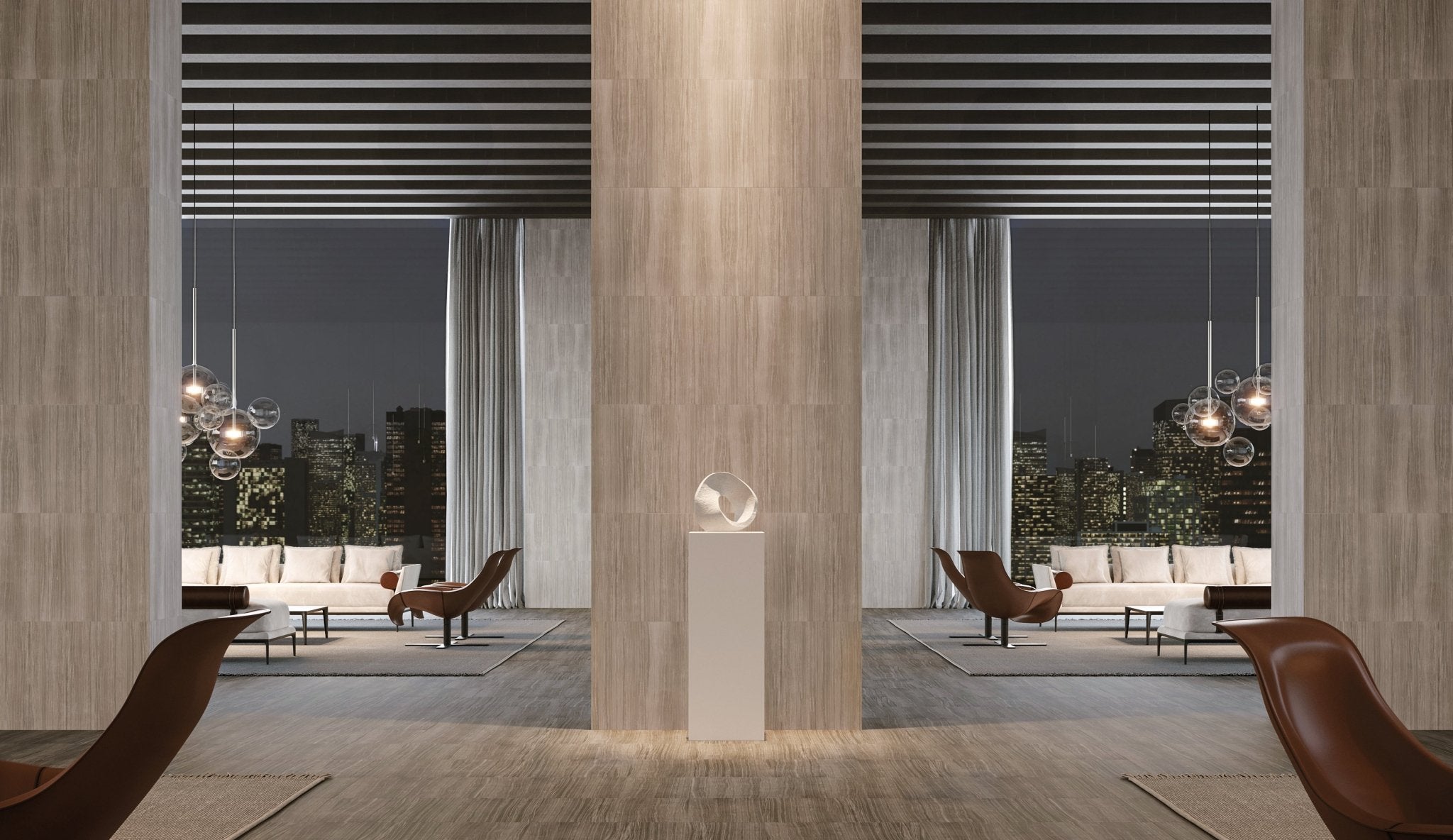 Anatolia - Eramosa Sand Random Strip Matte Glazed Porcelain Mosaic || 4501-0091-0 - Ceramed