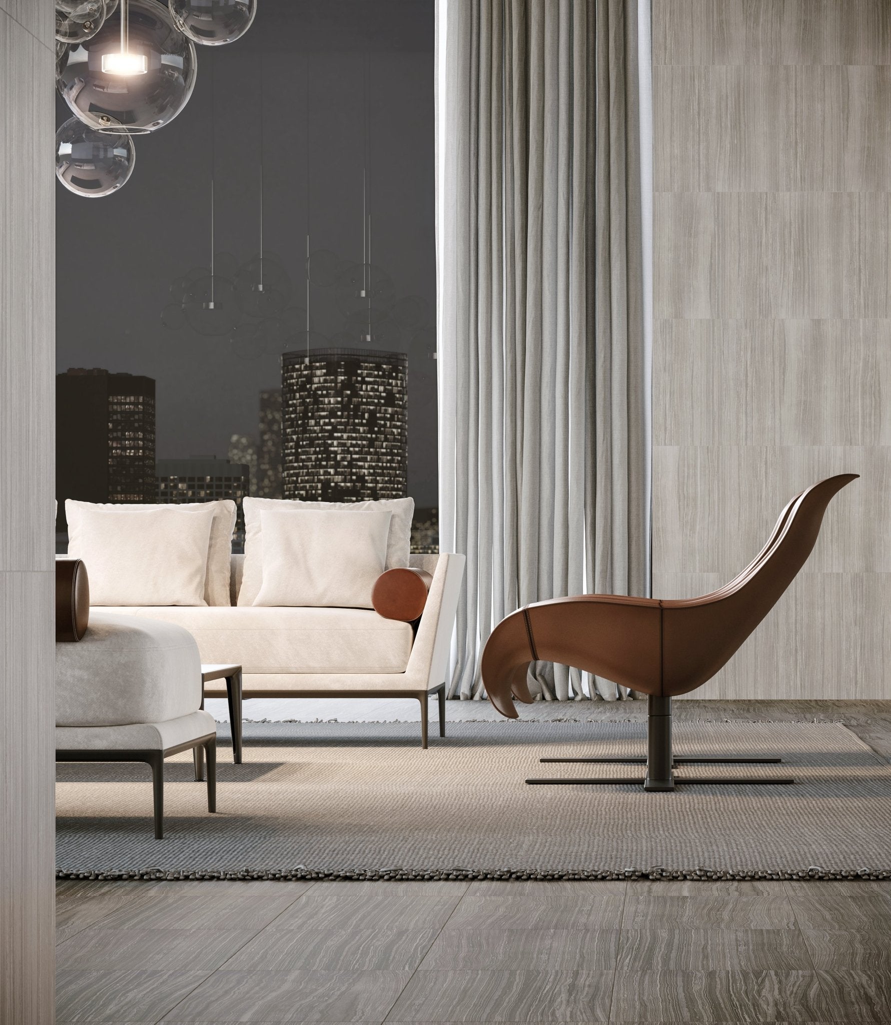 Anatolia - Eramosa Sand Random Strip Matte Glazed Porcelain Mosaic || 4501-0091-0 - Ceramed