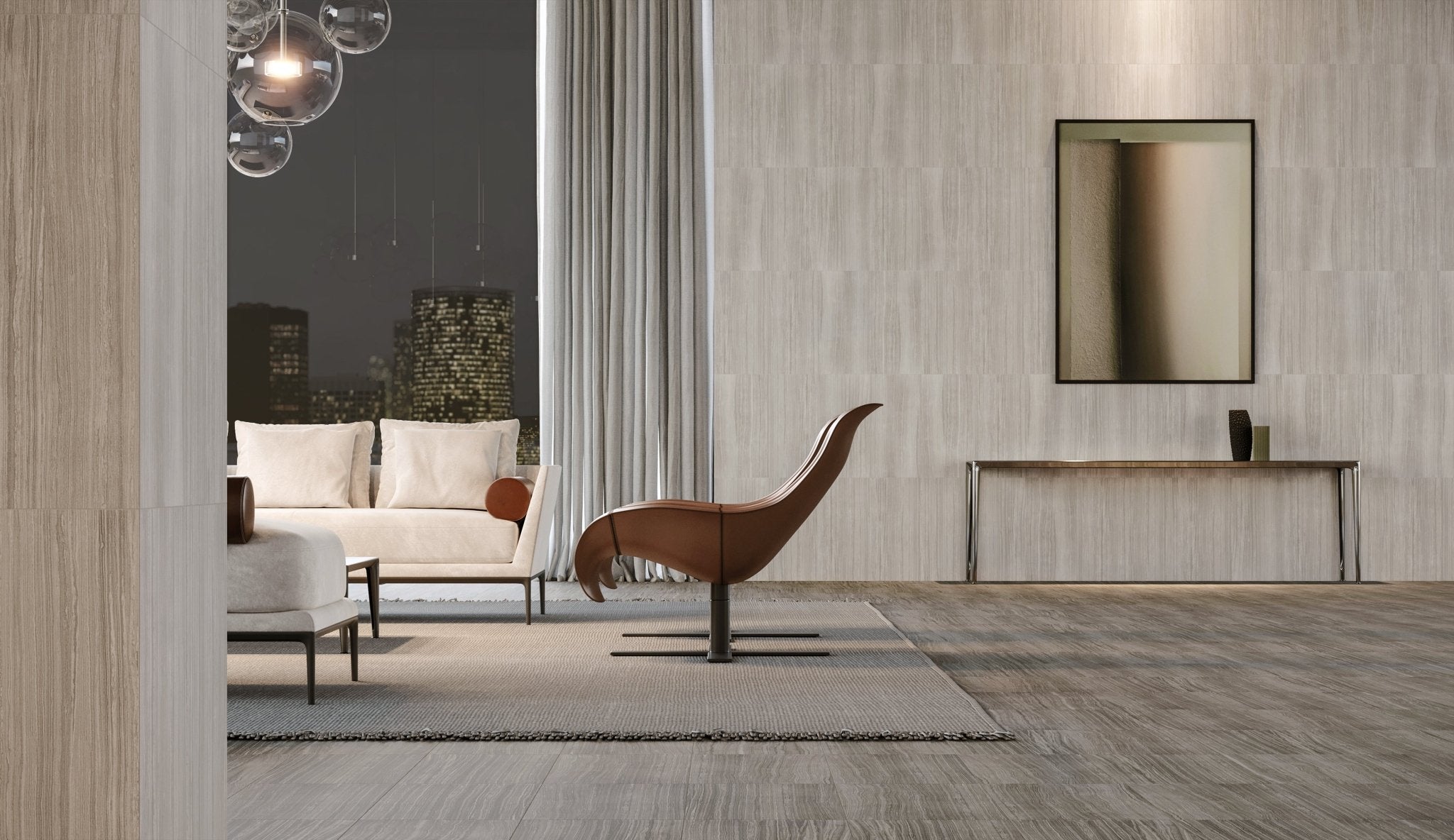 Anatolia - Eramosa Sand Random Strip Matte Glazed Porcelain Mosaic || 4501-0091-0 - Ceramed