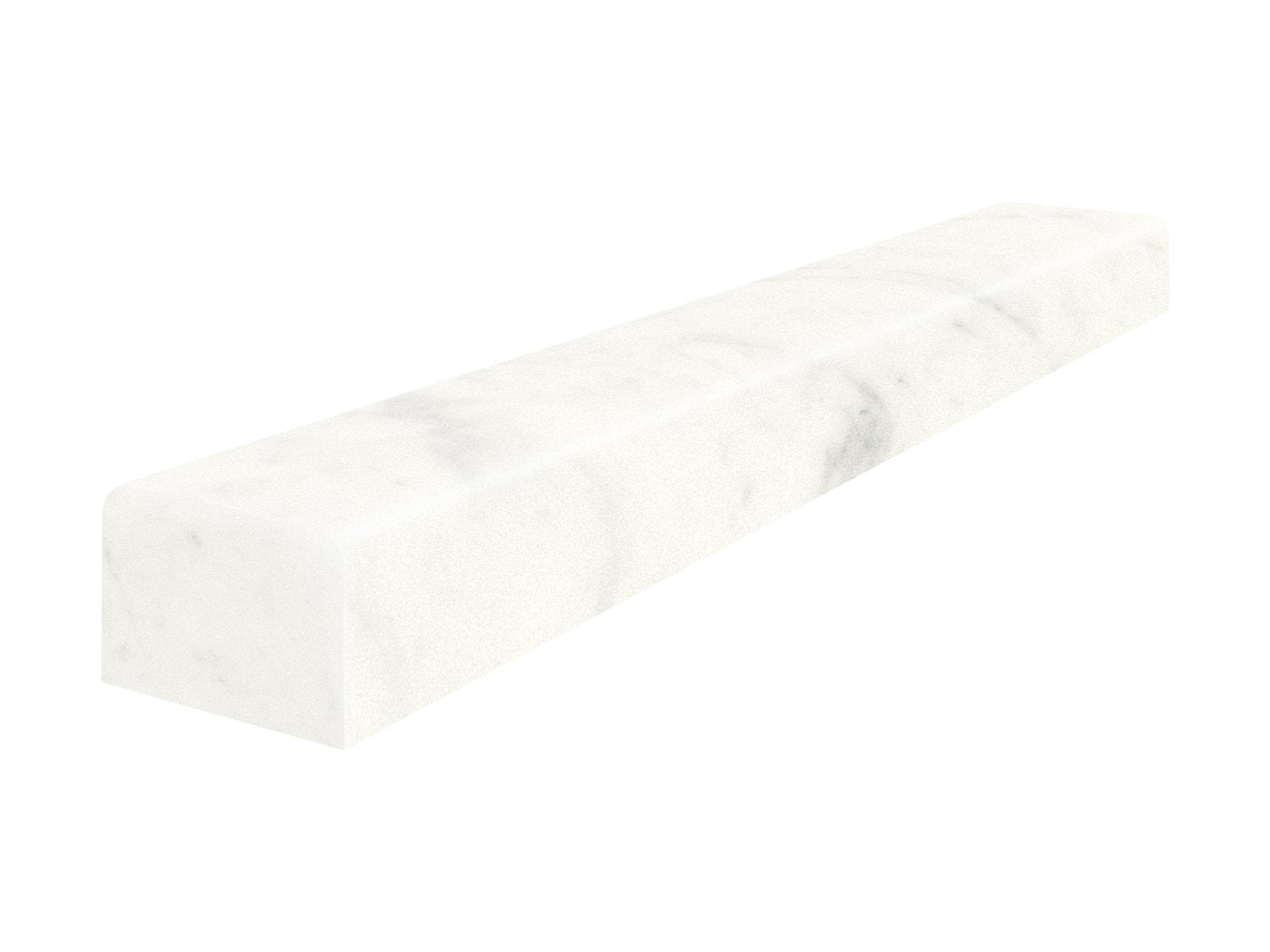 Anatolia - Eterna Bianco - Listel décoratif de marbre, fini adouci 3,2 x 30,5 cm (1,25 x 12 po)