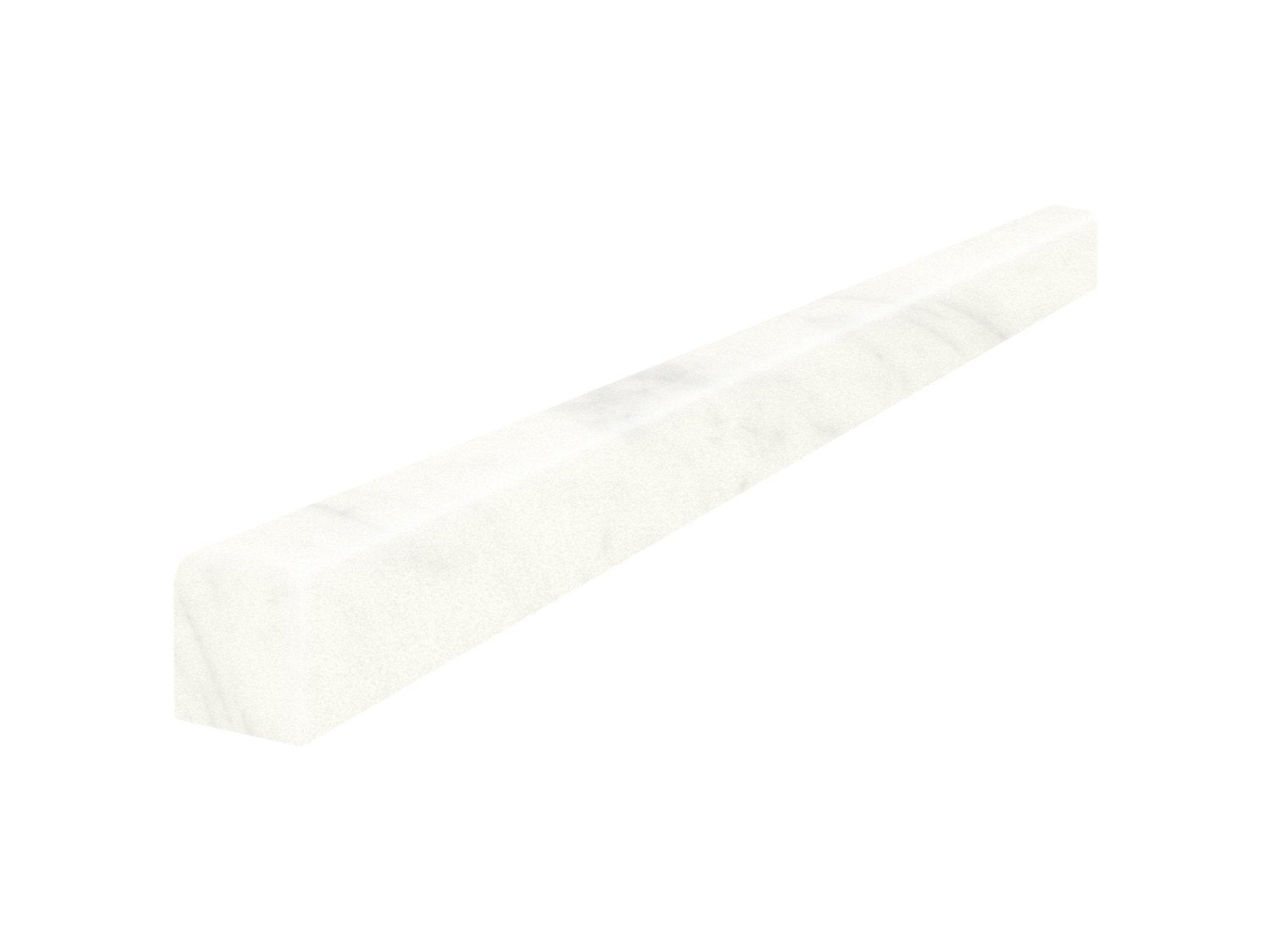 Anatolia - Eterna Bianco - Listel décoratif de marbre, fini adouci 1,3 x 30,5 cm (1/2 x 12 po)