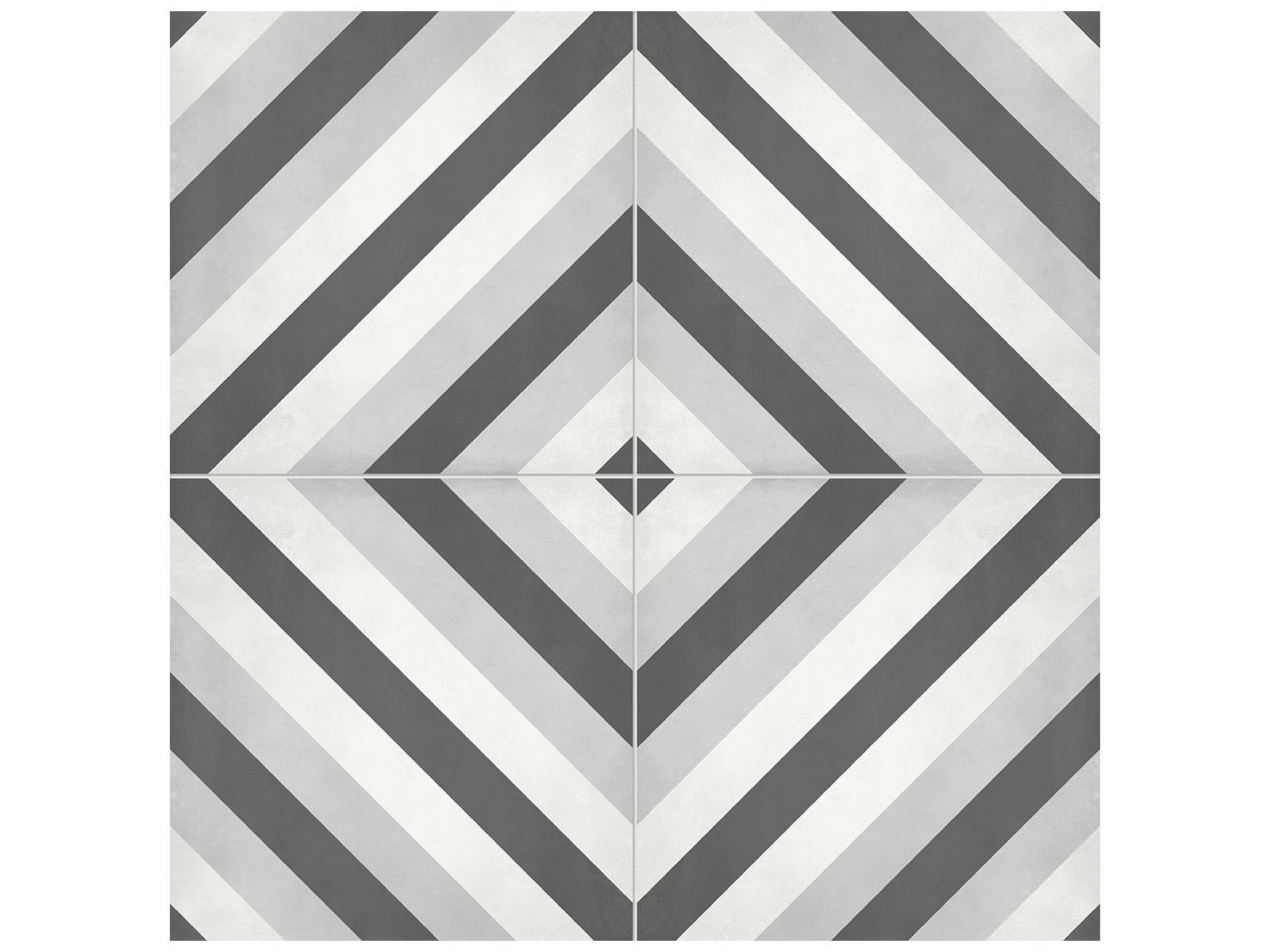 Anatolia - Form - Ice - Tuile décorative Diamond de porcelaine émaillée mate 20 x 20 cm (8 x 8 po)