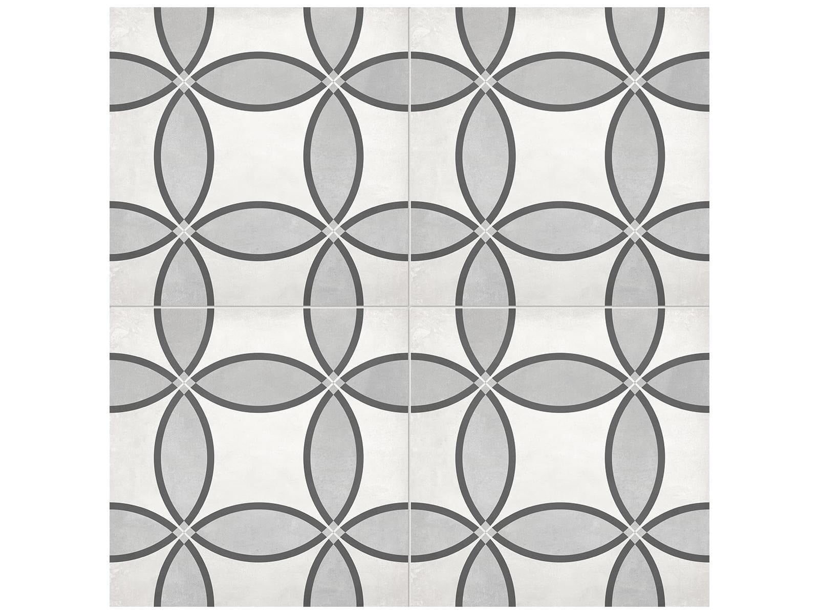 Anatolia - Form - Ice - Tuile décorative Zenith de porcelaine émaillée mate 20 x 20 cm (8 x 8 po)