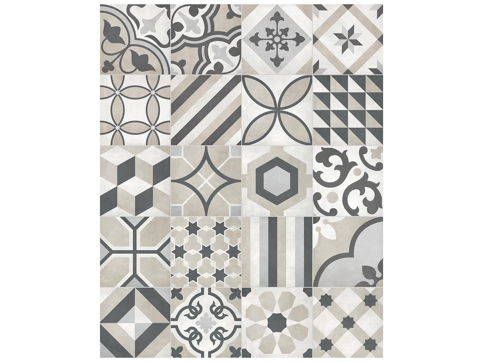 Anatolia - Form - Sand - Tuile décorative Deco Blend de porcelaine émaillée mate 20 x 20 cm (8 x 8 po)
