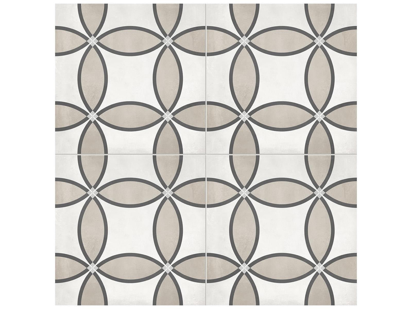 Anatolia - Form - Sand - Tuile décorative Zenith de porcelaine émaillée mate 20 x 20 cm (8 x 8 po)