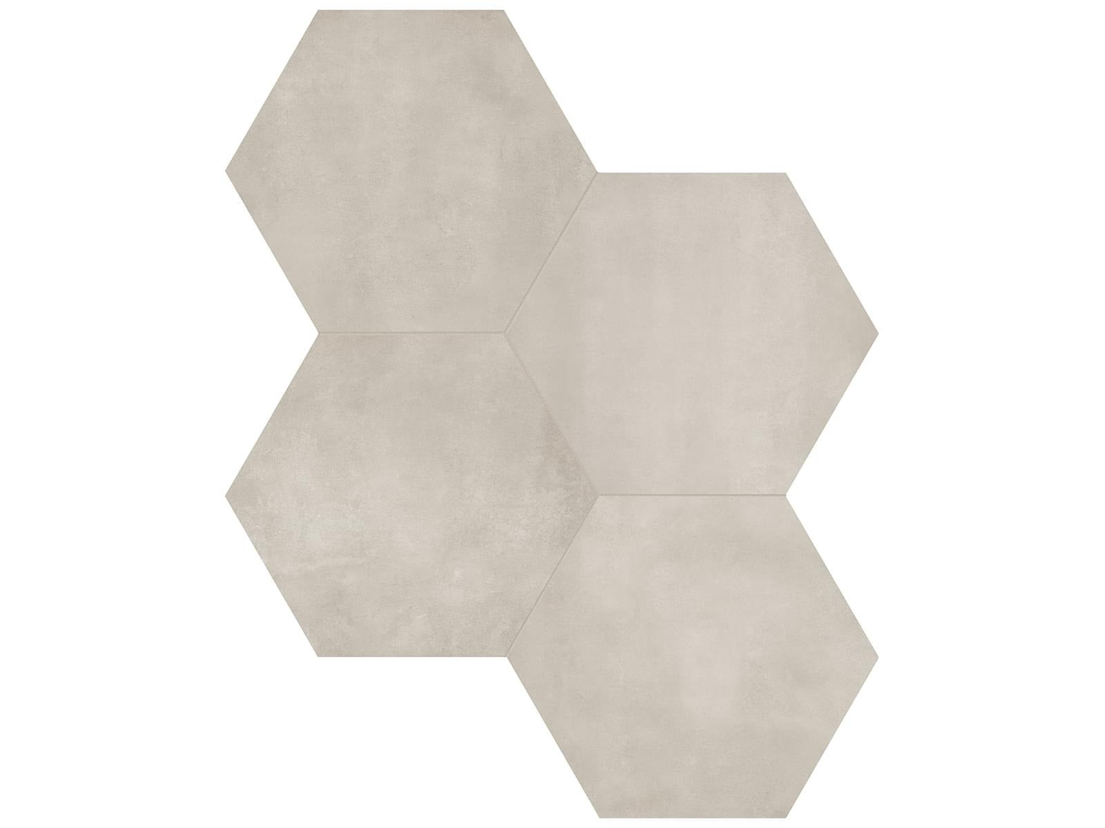 Anatolia - Form - Sand - Tuile hexagonale de porcelaine émaillée mate 17,5 cm (7 po)