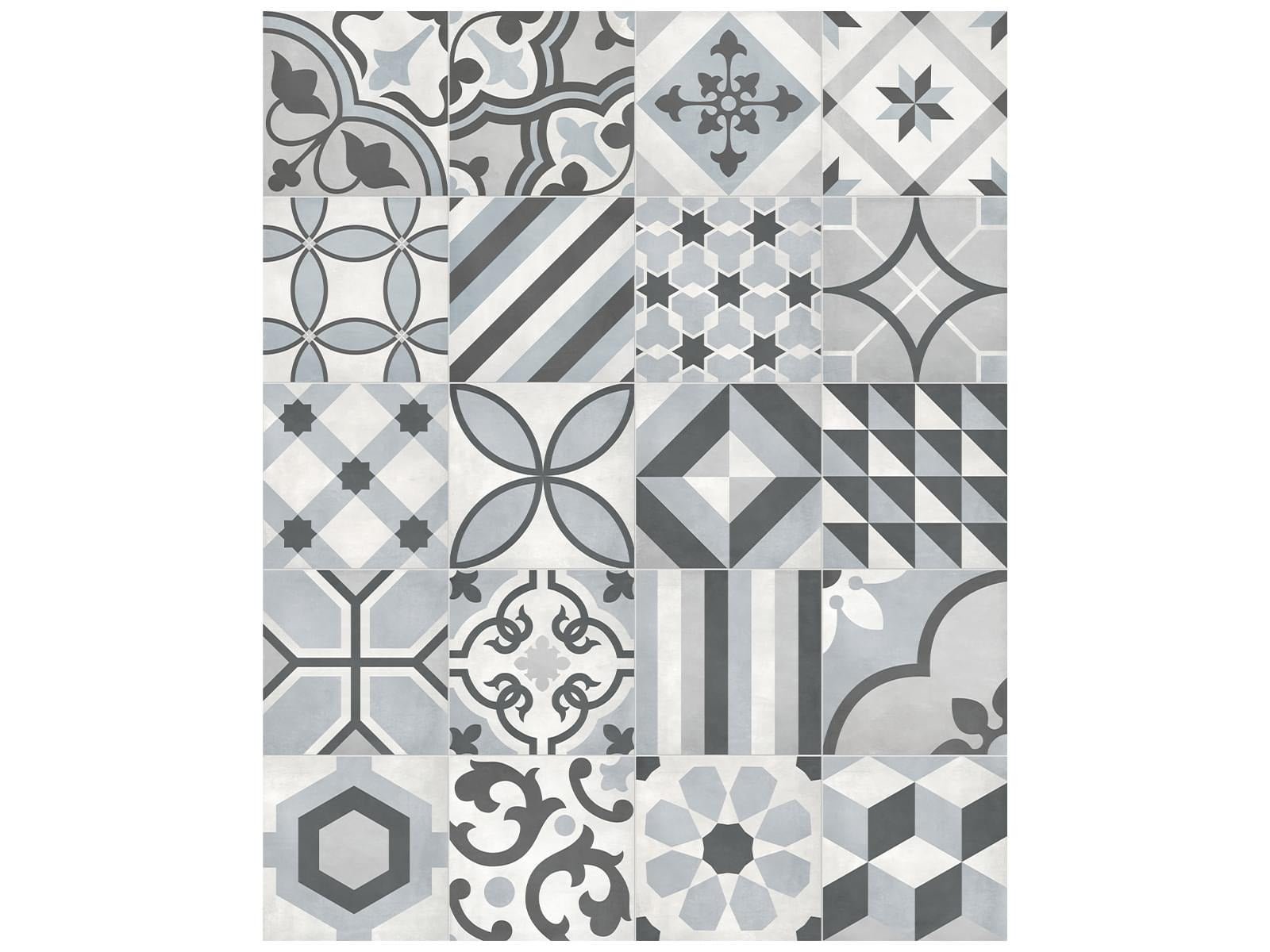 Anatolia - Form - Tide - Tuile décorative Deco Blend de porcelaine émaillée mate 20 x 20 cm (8 x 8 po)