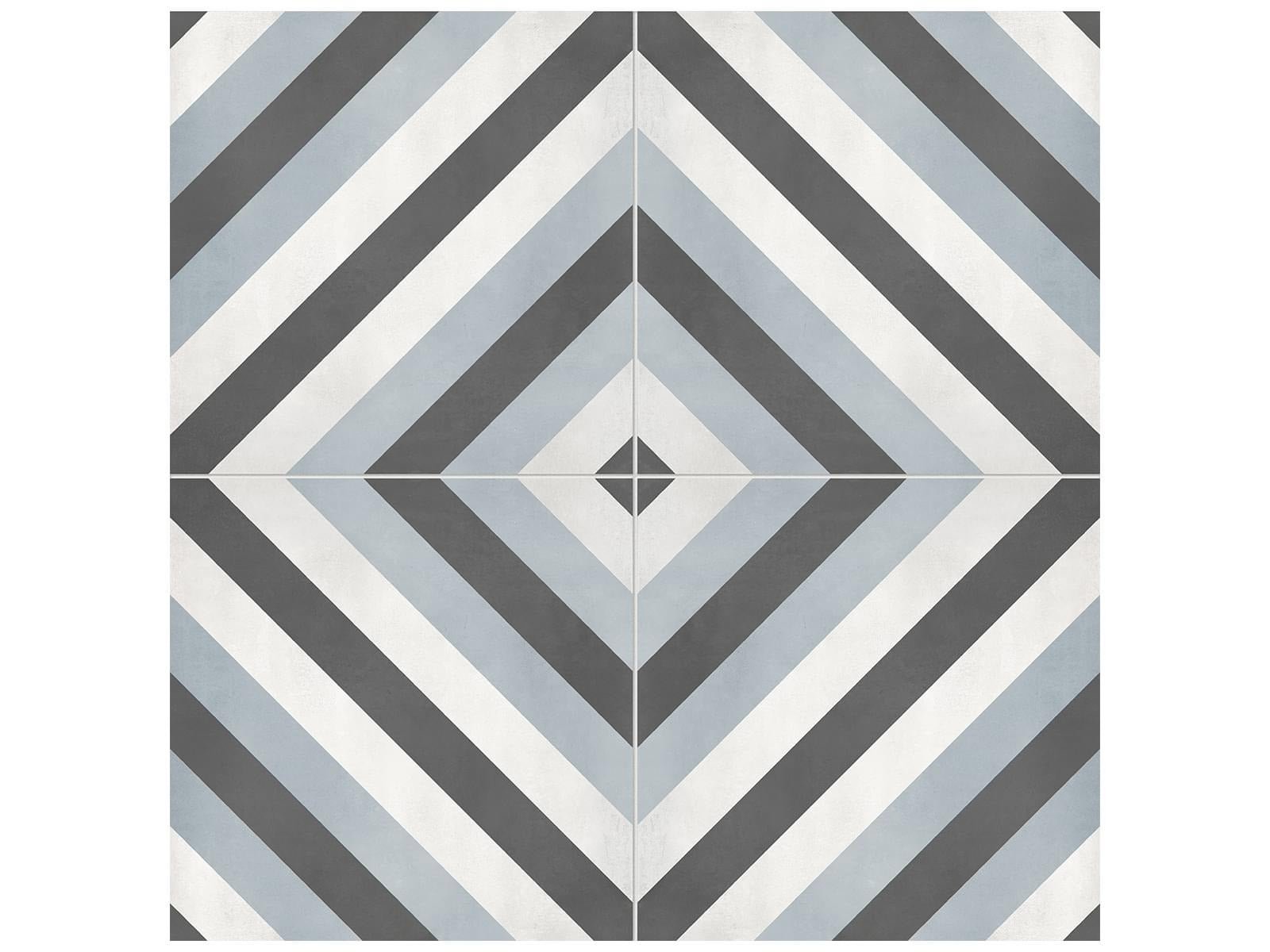 Anatolia - Form - Tide - Tuile décorative Diamond de porcelaine émaillée mate 20 x 20 cm (8 x 8 po)