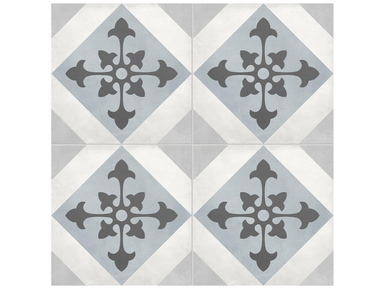 Anatolia - Form - Tide - Tuile décorative Northstar de porcelaine émaillée mate 20 x 20 cm (8 x 8 po)