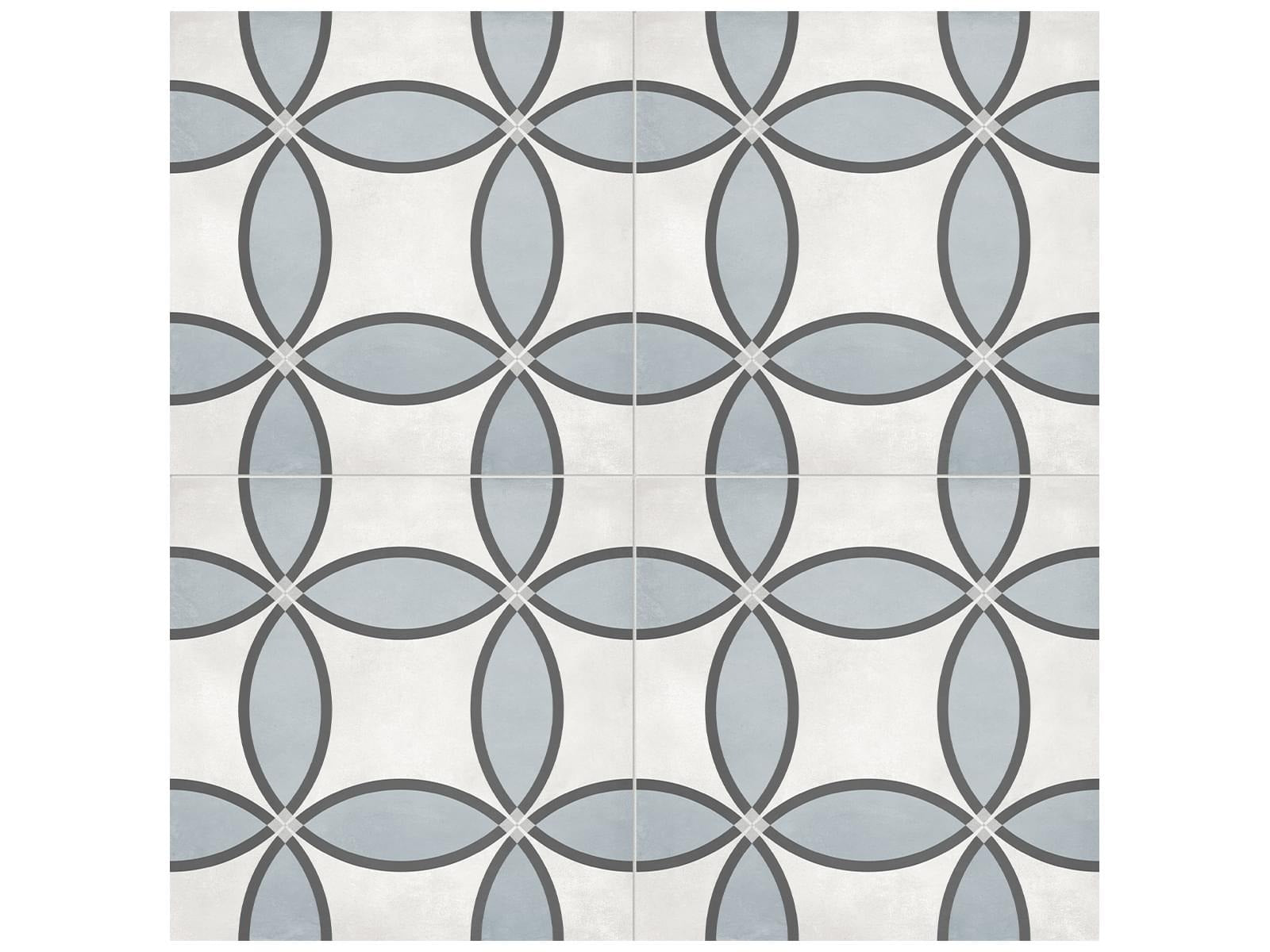 Anatolia - Form - Tide - Tuile décorative Zenith de porcelaine émaillée mate 20 x 20 cm (8 x 8 po)