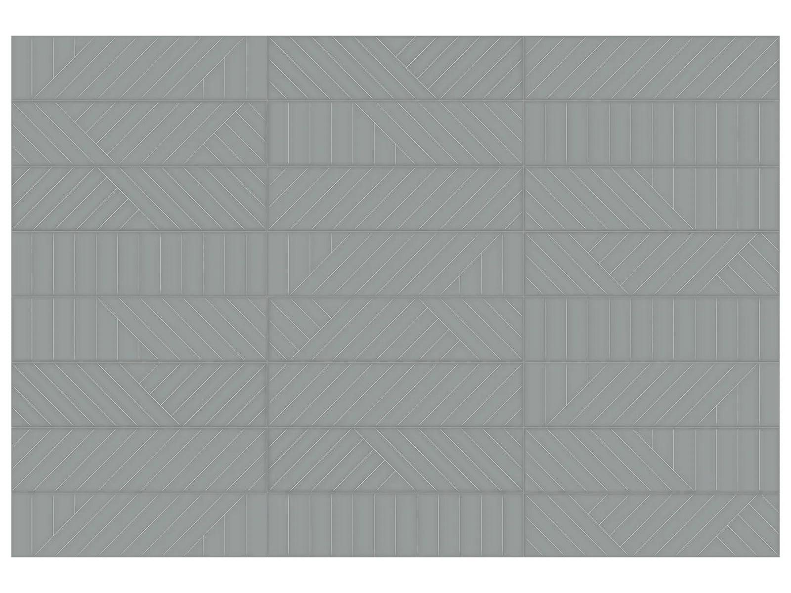 Anatolia - Geometra Maze Charcoal - 3X12 ||4000-0302-0 ||4000-0302-0 - Ceramed