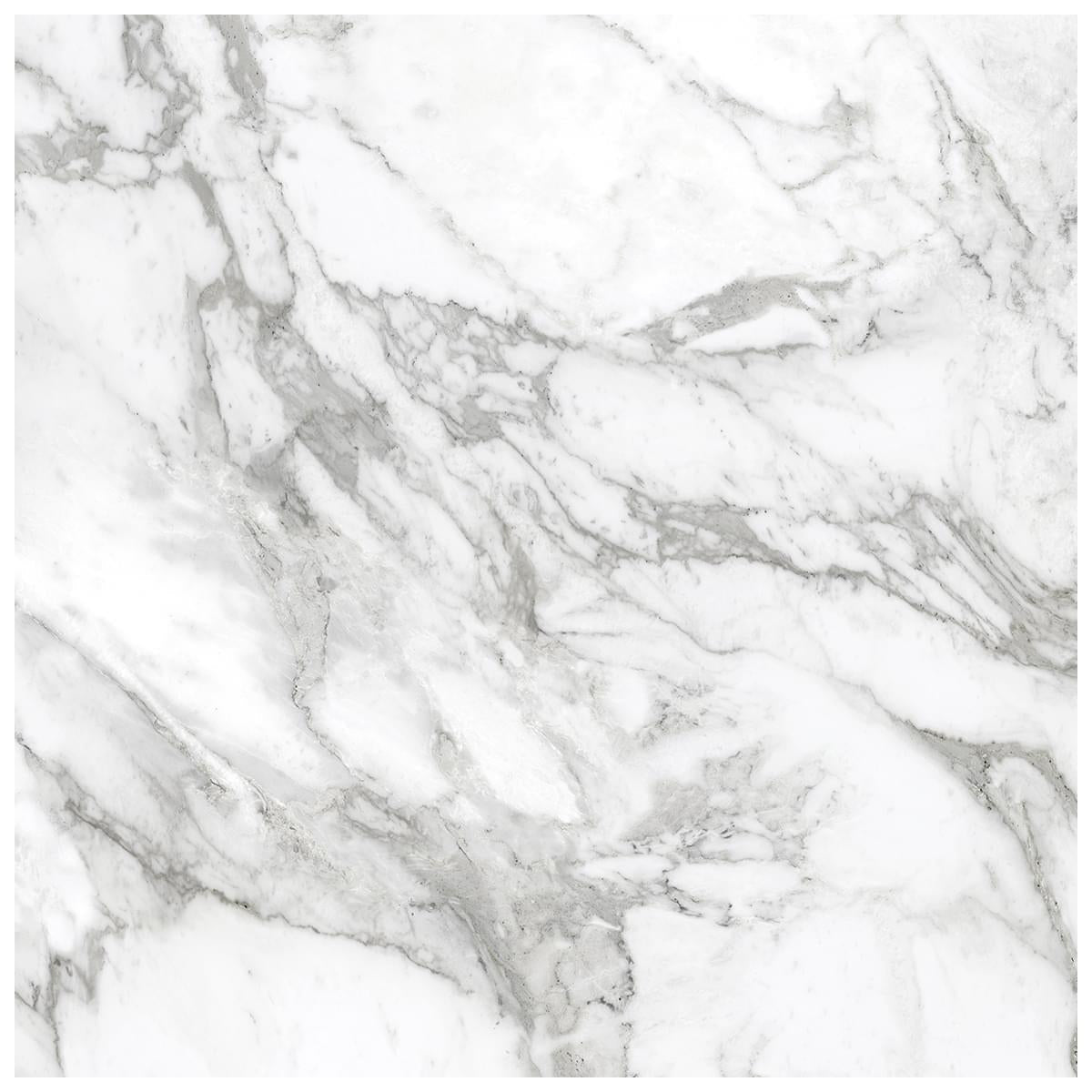 Anatolia - La Marca - Arabescato - Carreau de porcelaine poli rectifié 60 x 60 cm (24 x 24 in) ||4500-0862-0 - Ceramed