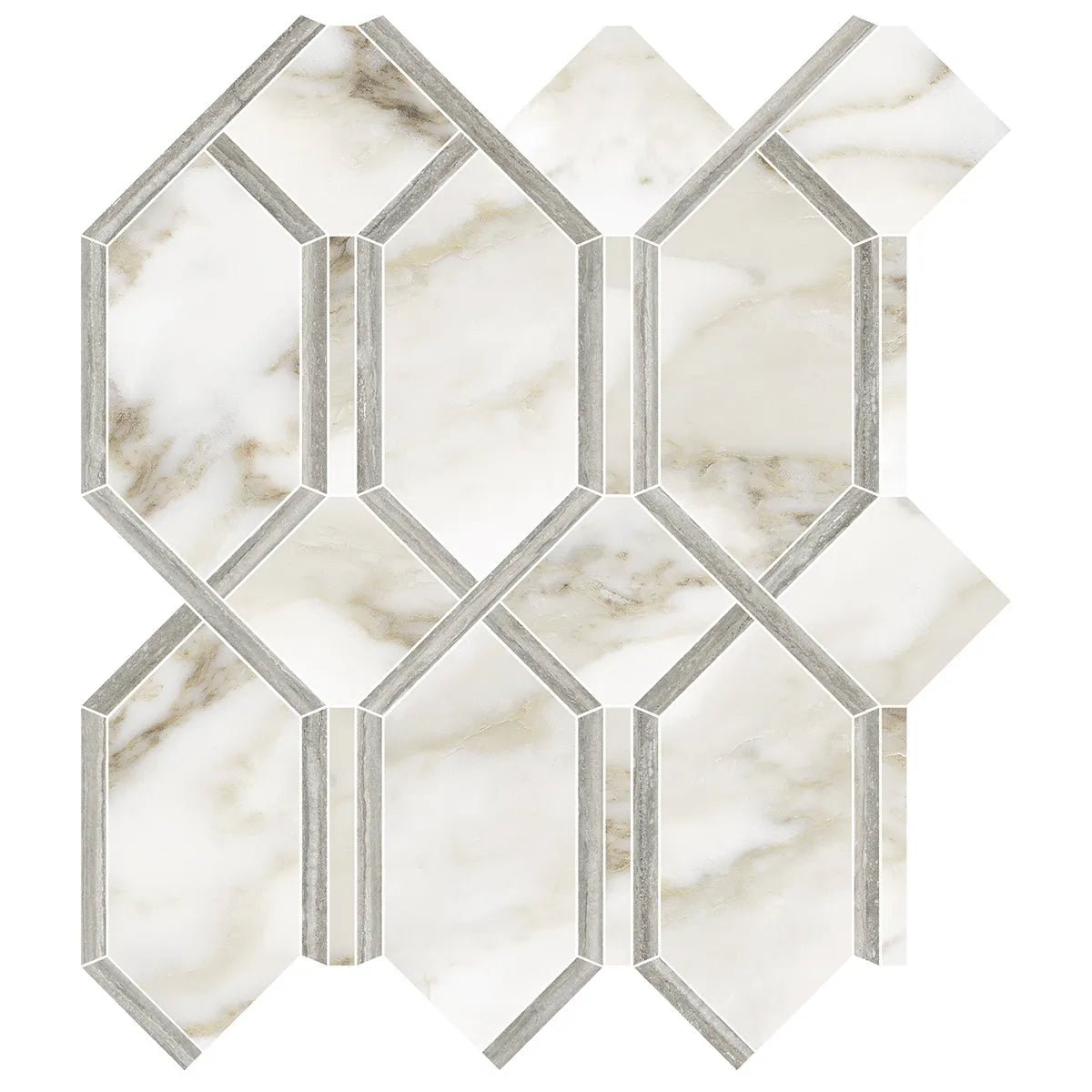 Anatolia - La Marca - Calacatta Paonazzo - Mosaïque Modella poli ||4501-0407-1 - Ceramed