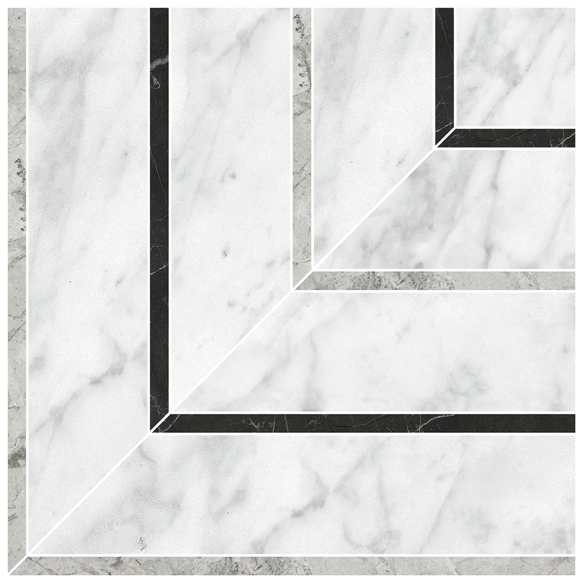 Anatolia - La Marca - Carrara Gioia - Mosaïque Picco adouci ||4501-0402-2 - Ceramed