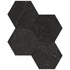 Anatolia - La Marca - Nero Venato - Mosaïque Hexagone 6 po adouci ||4501-0330-2 - Ceramed
