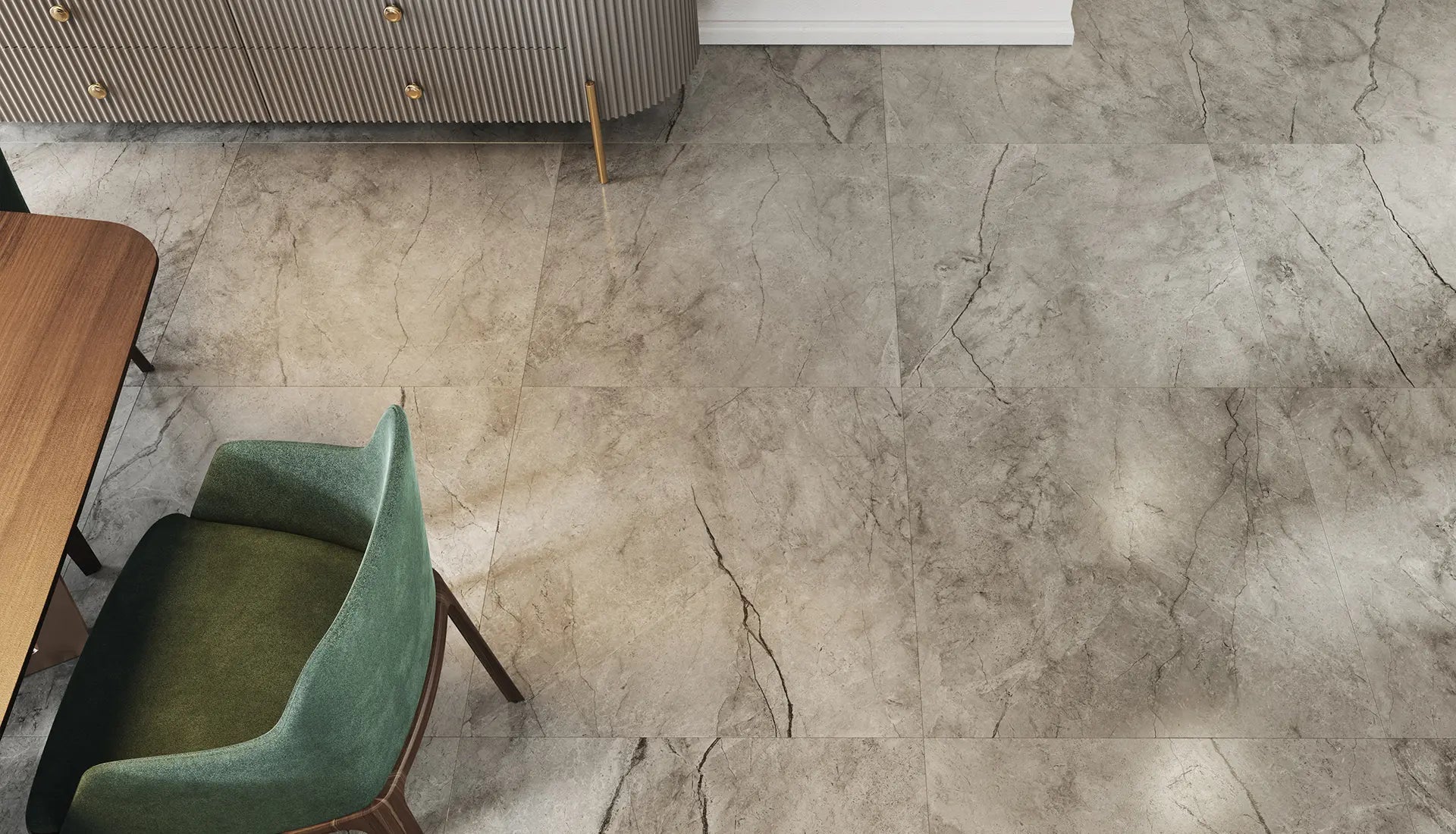 Anatolia - La Marca - Paradiso Argento - Bordure bullnose porcelaine adouci 3 x 12 po ||4502-0294-1 - Ceramed