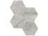 Anatolia - La Marca - Paradiso Argento - Mosaïque Hexagone 6 po adouci ||4501-0335-2 - Ceramed