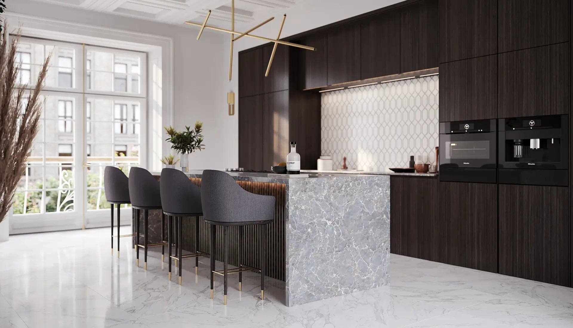 Anatolia - La Marca - Statuarietto - Bordure bullnose porcelaine adouci 3 x 12 po ||4502-0291-1 - Ceramed