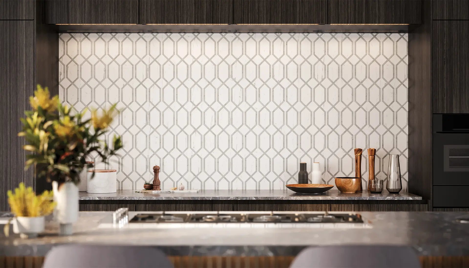 Anatolia - La Marca - Statuario Nuovo - Bordure bullnose porcelaine adouci 3 x 12 po ||4502-0297-1 - Ceramed