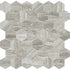 Anatolia - La Marca - Travertino Instrata - Mosaïque Hexagon poli 5 cm (2 po) ||4501-0346-0 - Ceramed