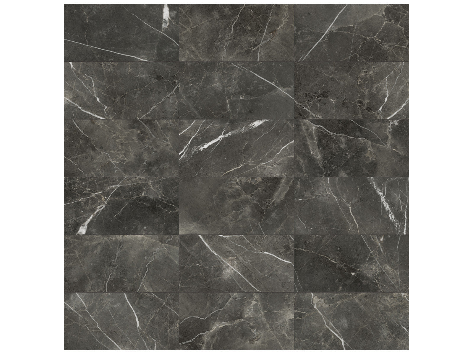 Anatolia - Lumino - Carbon - Tuile de porcelaine émaillée aspect pierre