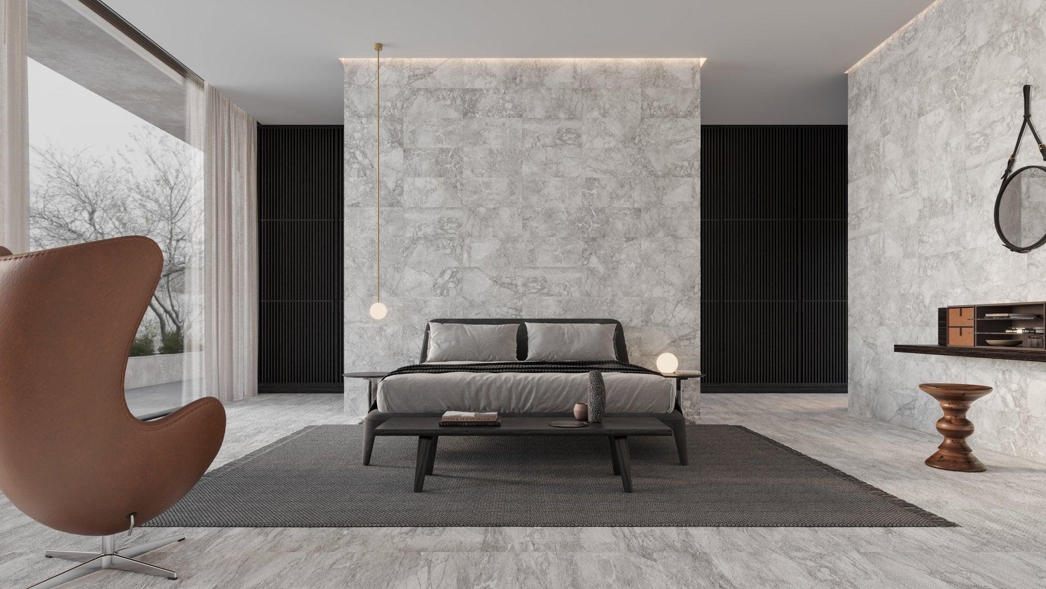 Anatolia - Lumino - Grigio - Tuile de porcelaine émaillée aspect pierre