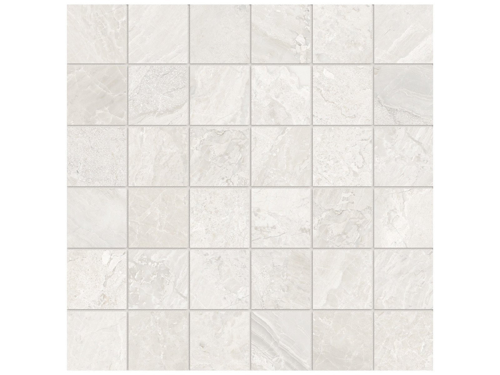 Anatolia - Lumino - Ivory - Mosaïque de porcelaine émaillée mate 5 x 5 cm (2 x 2 po)
