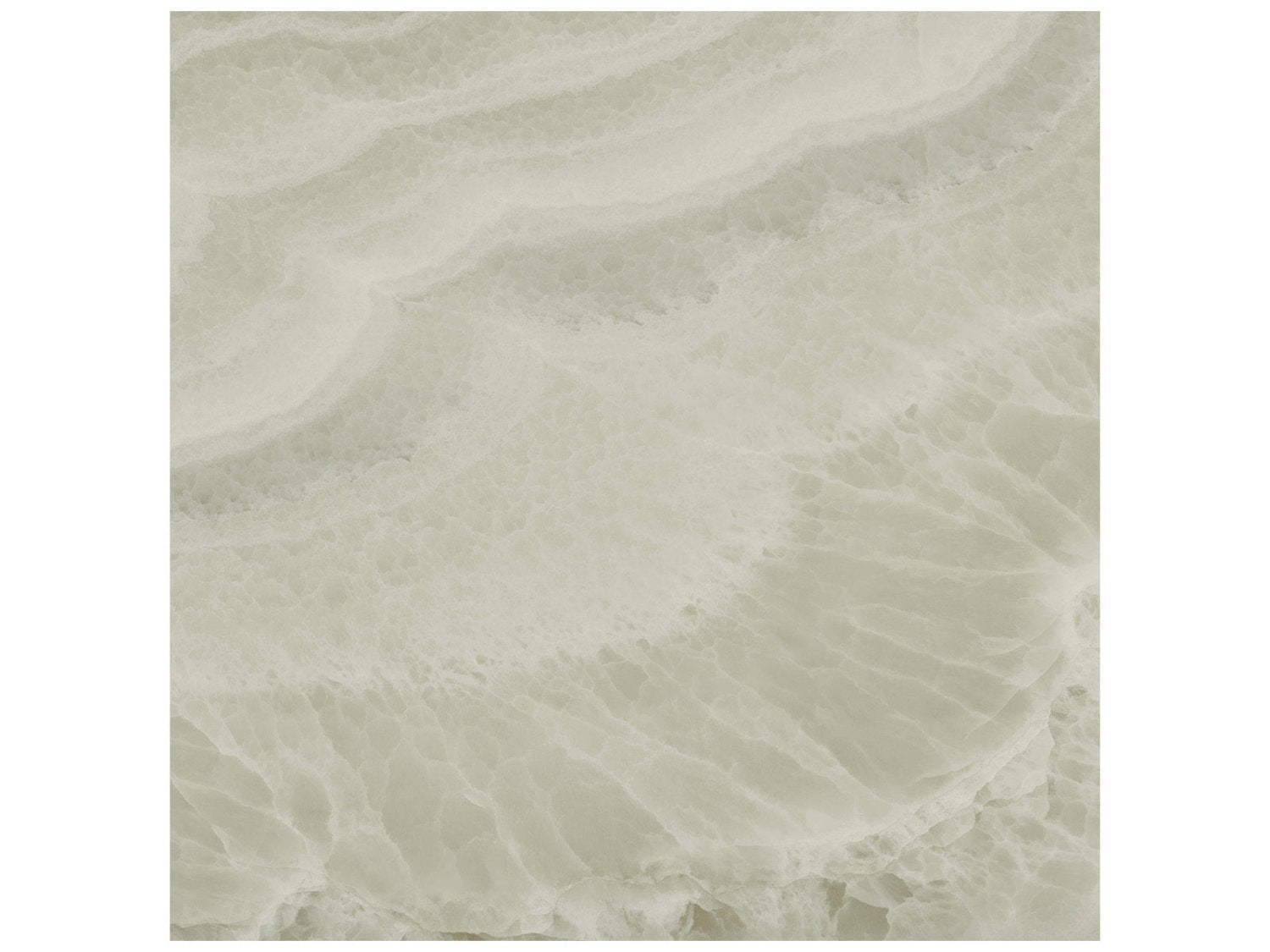 Anatolia - Lustra - Onyx Sage - Tuile de porcelaine Colorsync aspect onyx, fini adouci 90 x 90 cm (36 x 36 po)