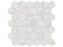 Anatolia - Majesto - Bianco Stratura - Mosaïque hexagonale de porcelaine colorée dans la masse adoucie 5 cm (2 po)