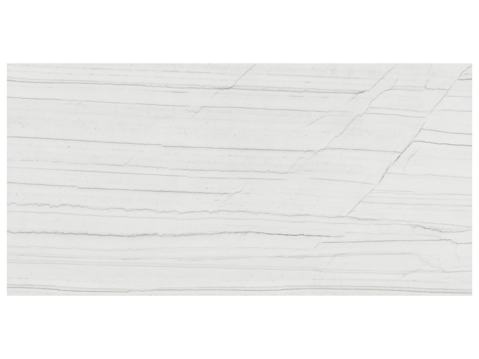 Anatolia - Majesto - Bianco Stratura - Tuile de porcelaine colorée dans la masse rectifiée aspect pierre 24 x 48 po