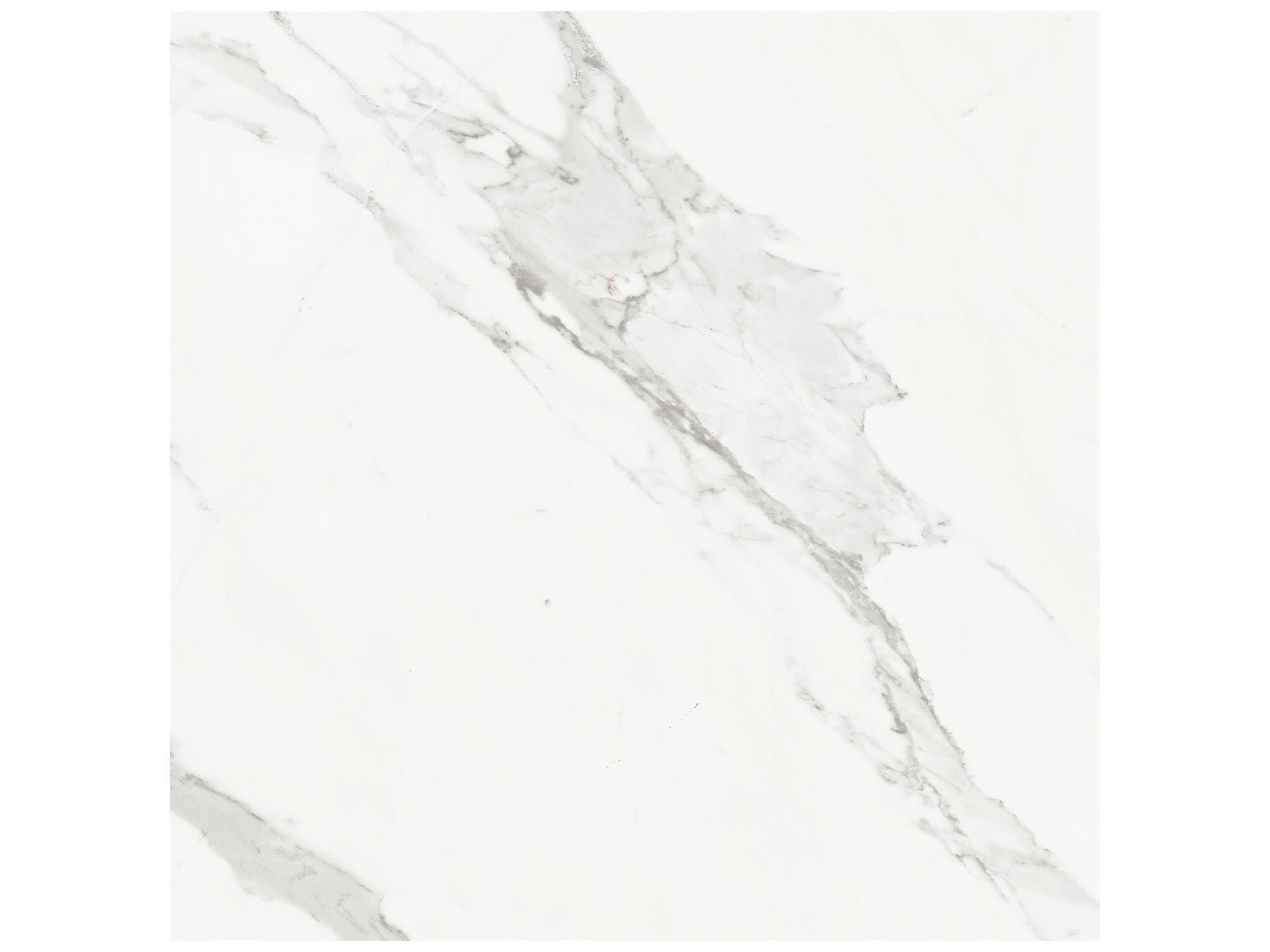 Anatolia - Majesto - Calacatta Borghini - Tuile de porcelaine colorée dans la masse rectifiée aspect pierre 24 x 48 po