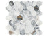 Anatolia - Majesto - Calacatta Corchia - Mosaïque hexagonale de porcelaine colorée dans la masse adoucie 5 cm (2 po)