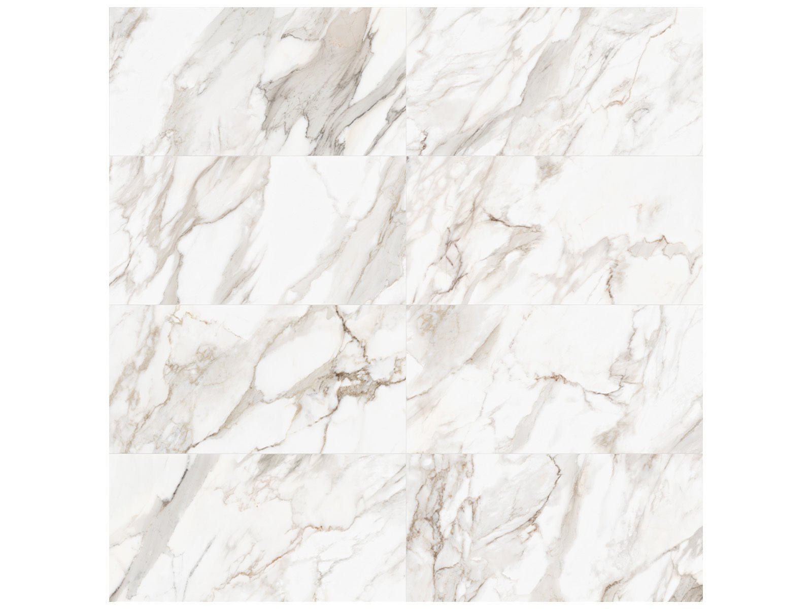 Anatolia - Majesto - Calacatta Oro - Tuile de porcelaine colorée dans la masse rectifiée aspect pierre 48 x 48 po