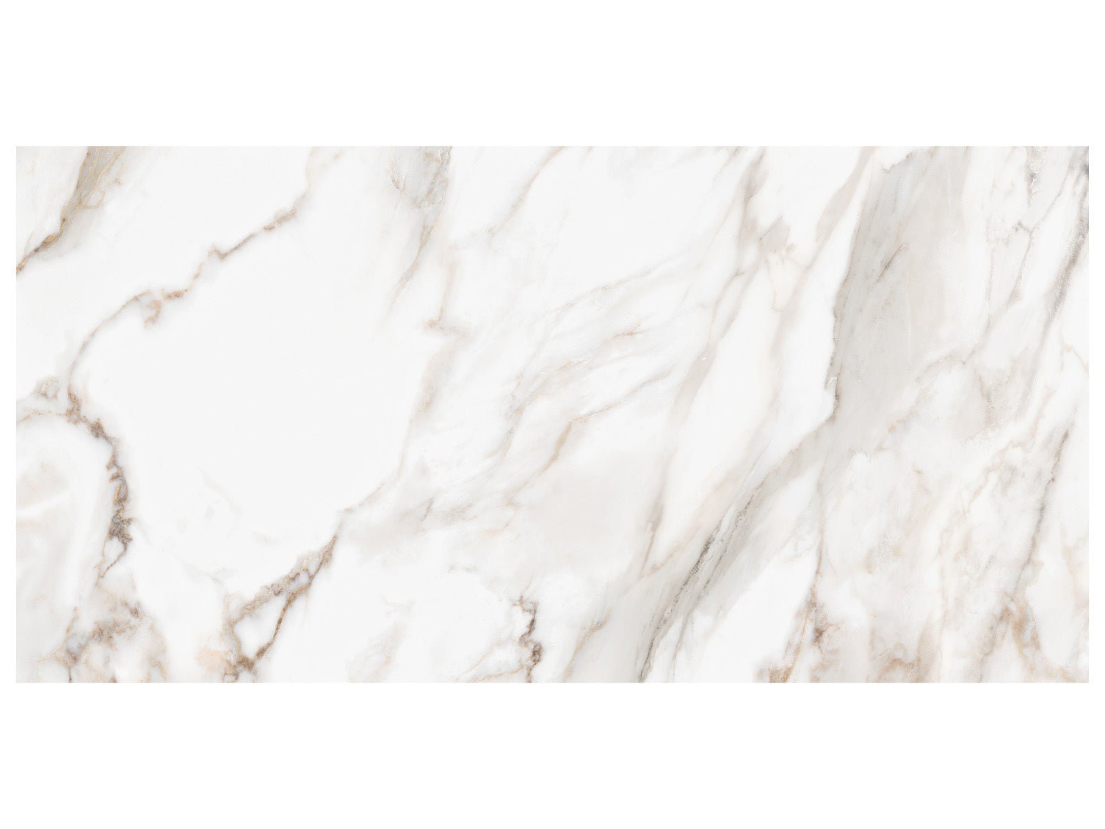 Anatolia - Majesto - Calacatta Oro - Tuile de porcelaine colorée dans la masse rectifiée aspect pierre 24 x 48 po
