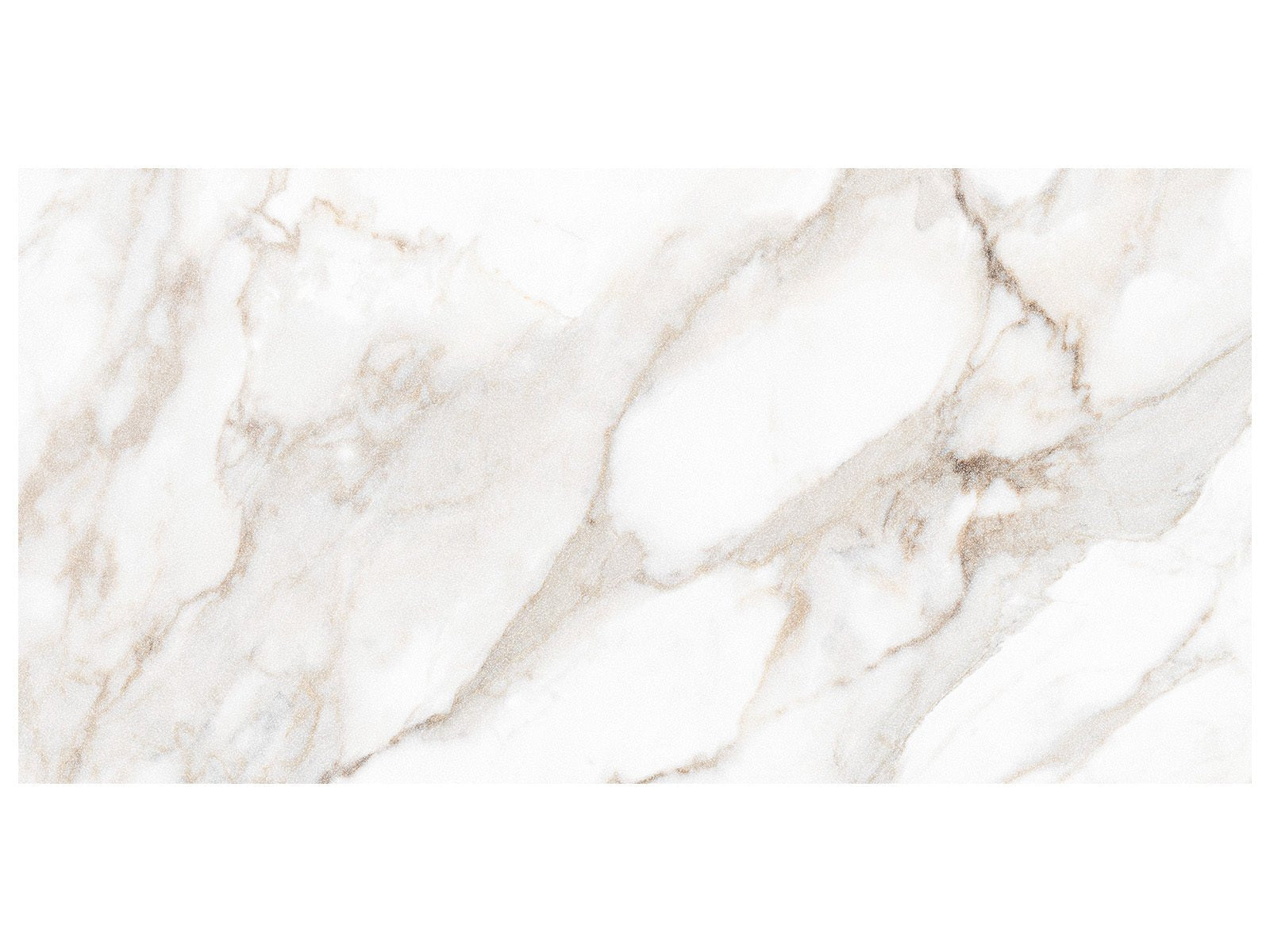 Anatolia - Majesto - Calacatta Oro - Tuile de porcelaine colorée dans la masse rectifiée aspect pierre 24 x 48 po