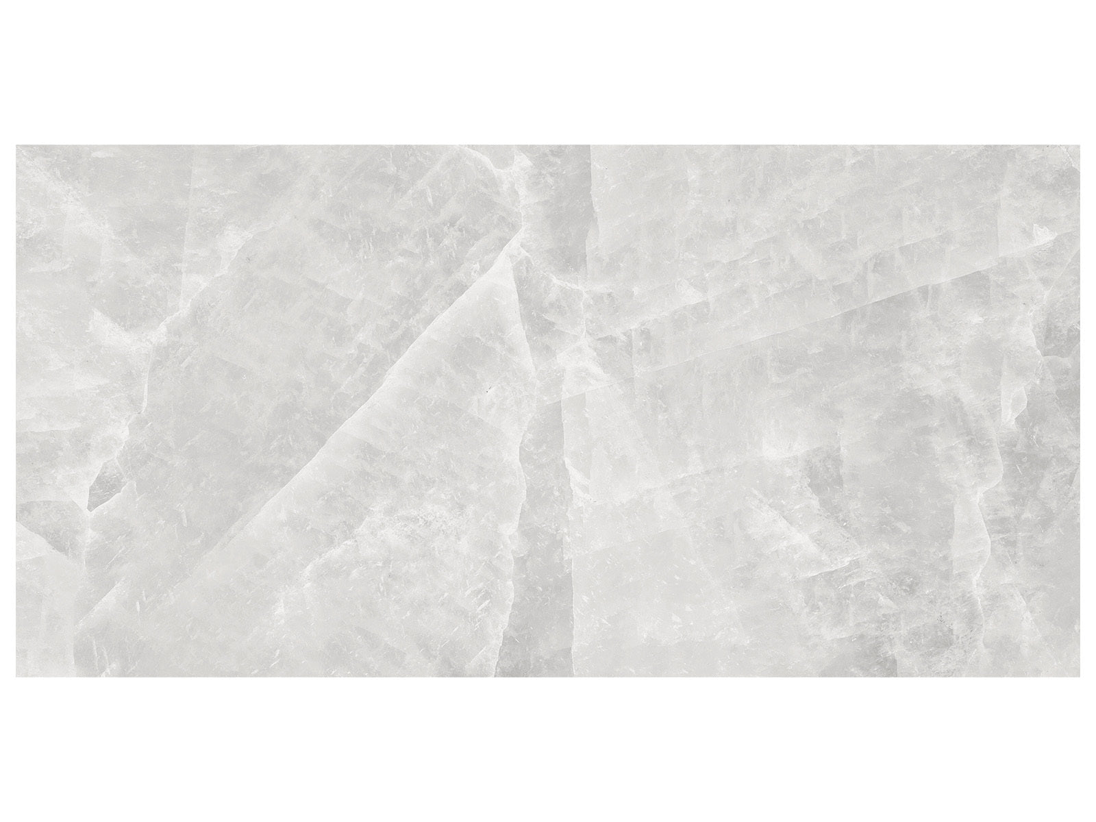 Anatolia - Majesto - Crystal Bianco - Tuile de porcelaine colorée dans la masse rectifiée aspect pierre 12 x 24 po