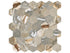 Anatolia - Majesto - Foresta - Mosaïque hexagonale de porcelaine colorée dans la masse adoucie 5 cm (2 po)