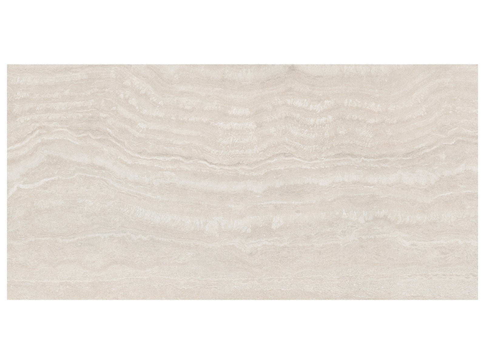 Anatolia - Majesto - Travertino Classico - Dalle de patio de porcelaine colorée dans la masse grainée rectifiée 20 mm 24 x 48 po