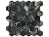 Anatolia - Majesto - Verdi Alpi - Mosaïque hexagonale de porcelaine colorée dans la masse adoucie 5 cm (2 po)