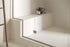 Anatolia - Marmiline - Ivory - Banc de douche en pierre reconstituée polie 45,7 x 119,8 cm (18 x 47,2 po) - mise en situation