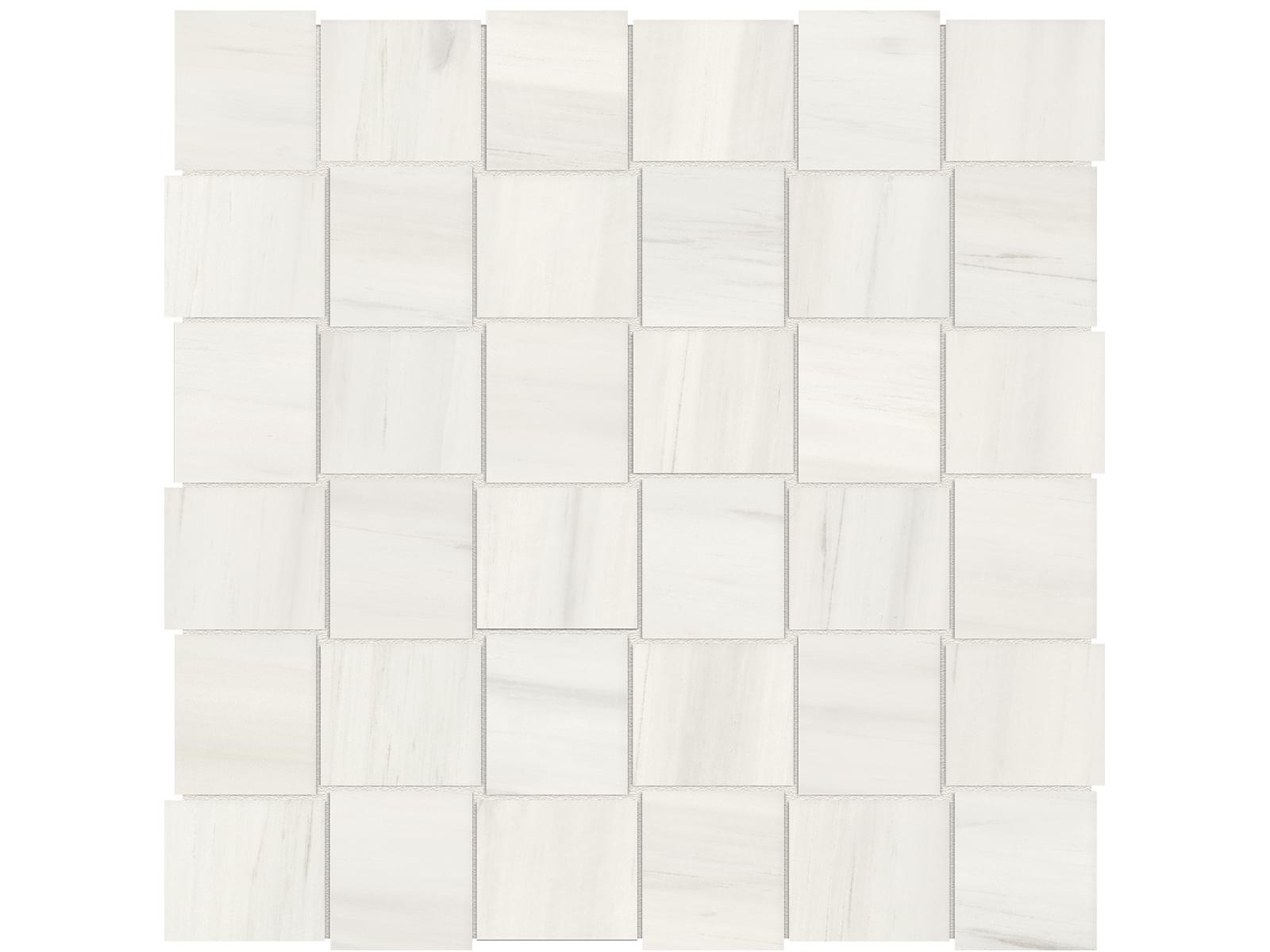 Anatolia - Mayfair - Suave Bianco - Mosaïque Basketweave de porcelaine émaillée mate 5 x 5 cm (2 x 2 po)