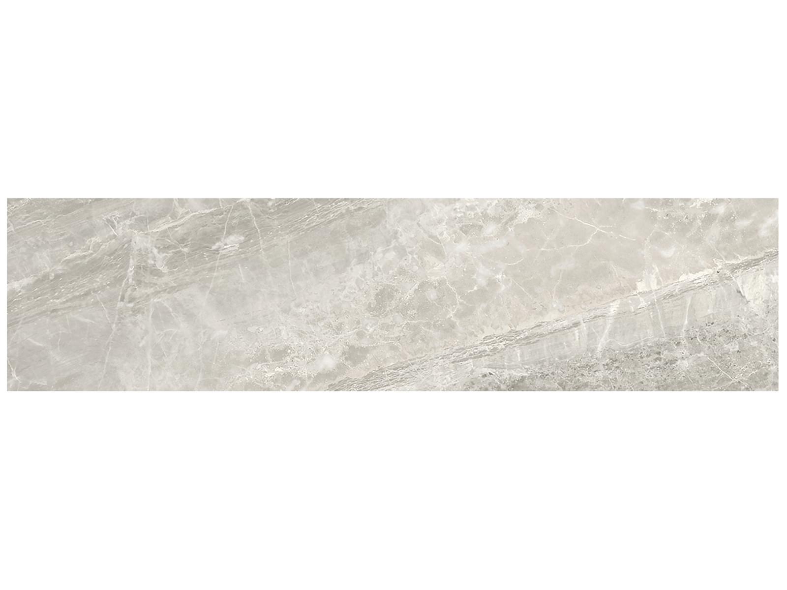 Anatolia - Mayfair - Stella Argento - Quart-de-rond mat de porcelaine émaillée 7,1 x 30 cm (3 x 12 po)