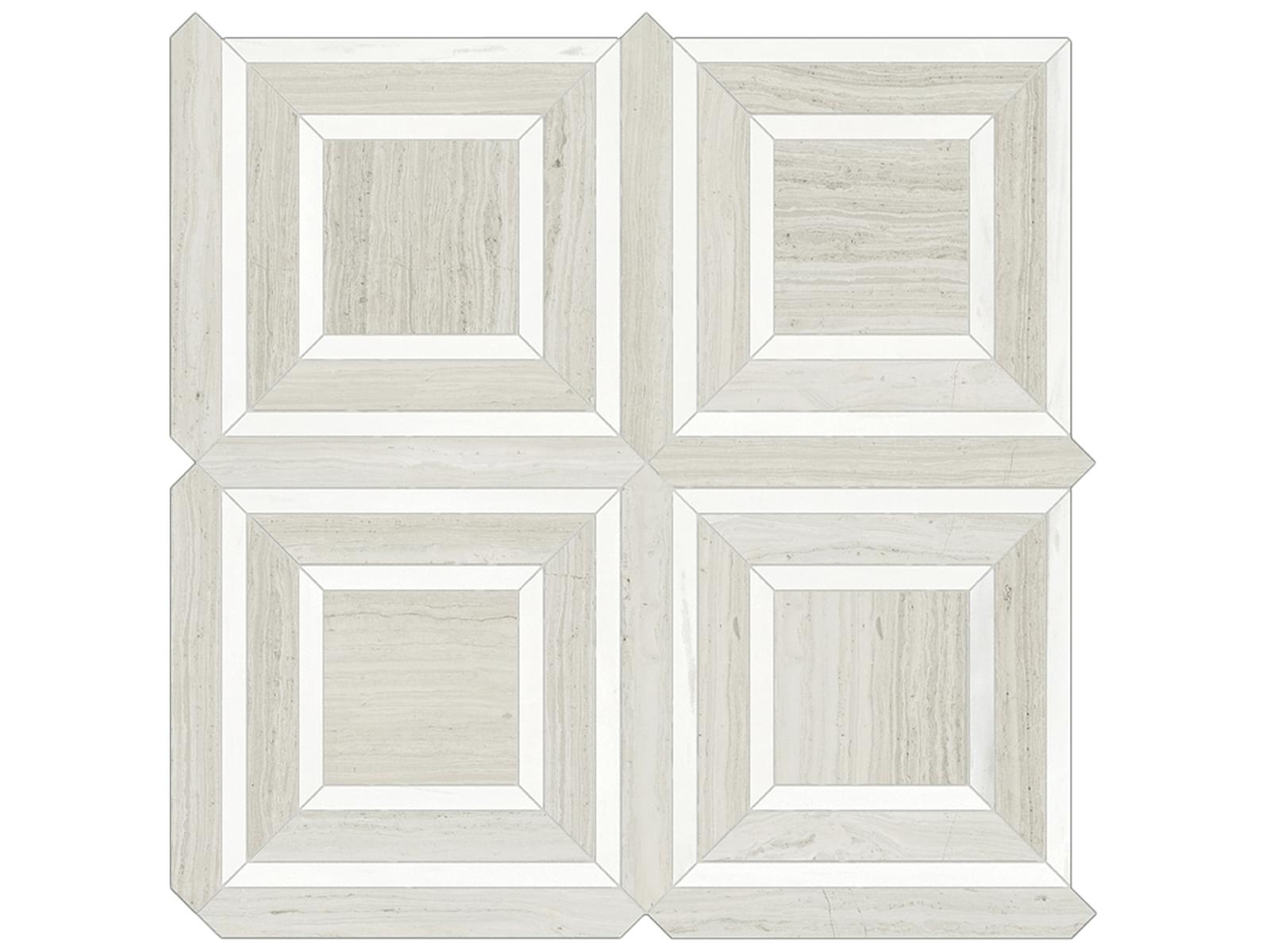 Anatolia - Mayfair - Strada Ash - Mosaïque Piazza de porcelaine émaillée lustrée