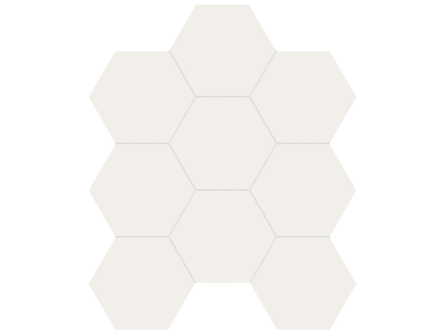 Anatolia - Monoforma - Moonlight - Mosaïque hexagonale de porcelaine non émaillée, fini satiné 10 cm (4 po)