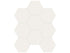 Anatolia - Monoforma - Moonlight - Mosaïque hexagonale de porcelaine non émaillée, fini satiné 10 cm (4 po)
