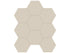 Anatolia - Monoforma - Oasis - Mosaïque hexagonale de porcelaine non émaillée, fini satiné 10 cm (4 po)