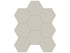 Anatolia - Monoforma - Storm - Mosaïque hexagonale de porcelaine non émaillée, fini satiné 10 cm (4 po)