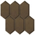 Anatolia - Mosaïque de miroirs Obsidian Antique Bronze biseauté cristal hexagone 12" x 12" ||3001-0138-0 - Ceramed