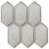 Anatolia - Mosaïque de miroirs Obsidian Antique Silver biseauté cristal hexagone 12" x 12" ||3001-0139-0 - Ceramed