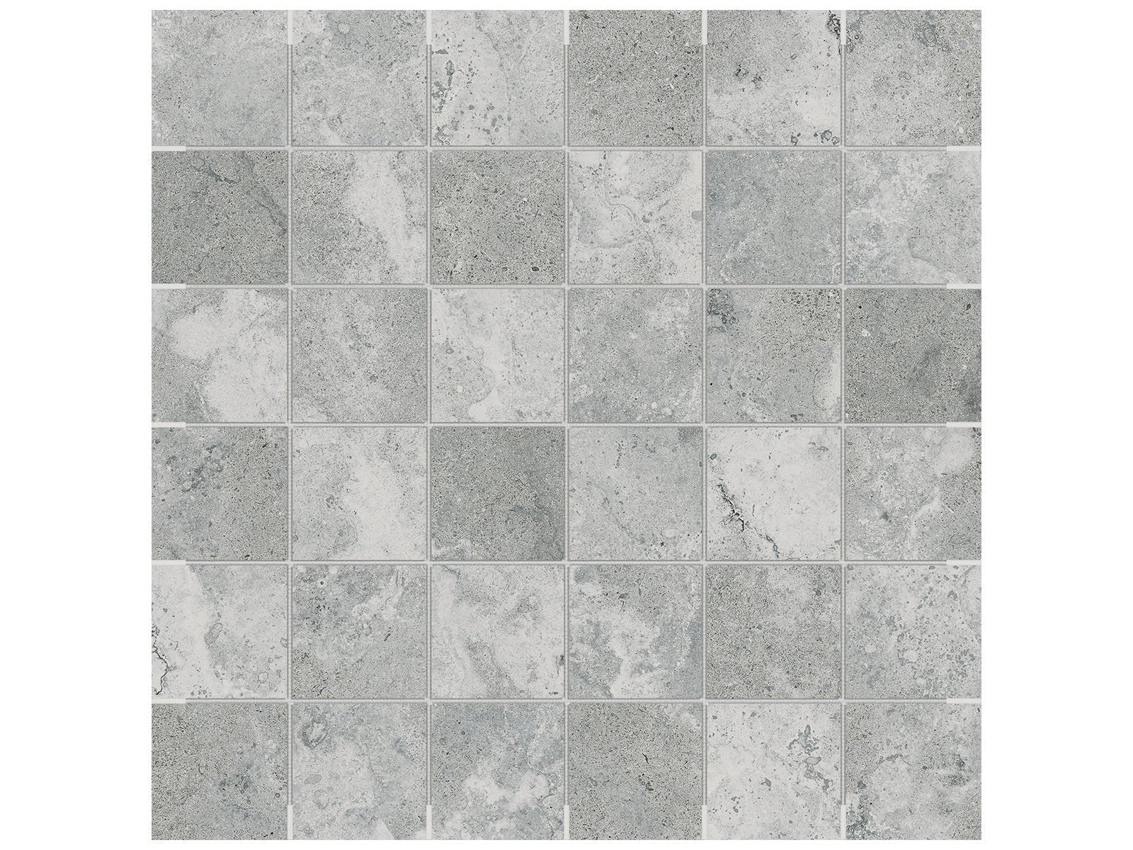 Anatolia - Mosaïque de porcelaine Veneta Argento mate 2" x 2" ||4501-0298-0 - Ceramed